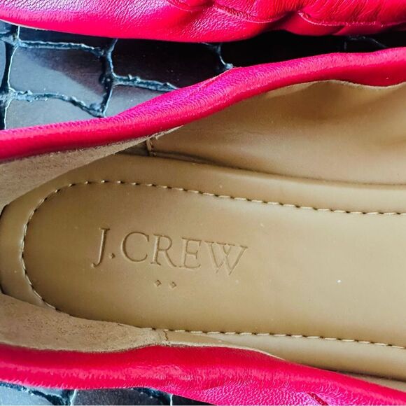J. Crew Lizzy Red, Ballet Flats. - Picture 2 of 7